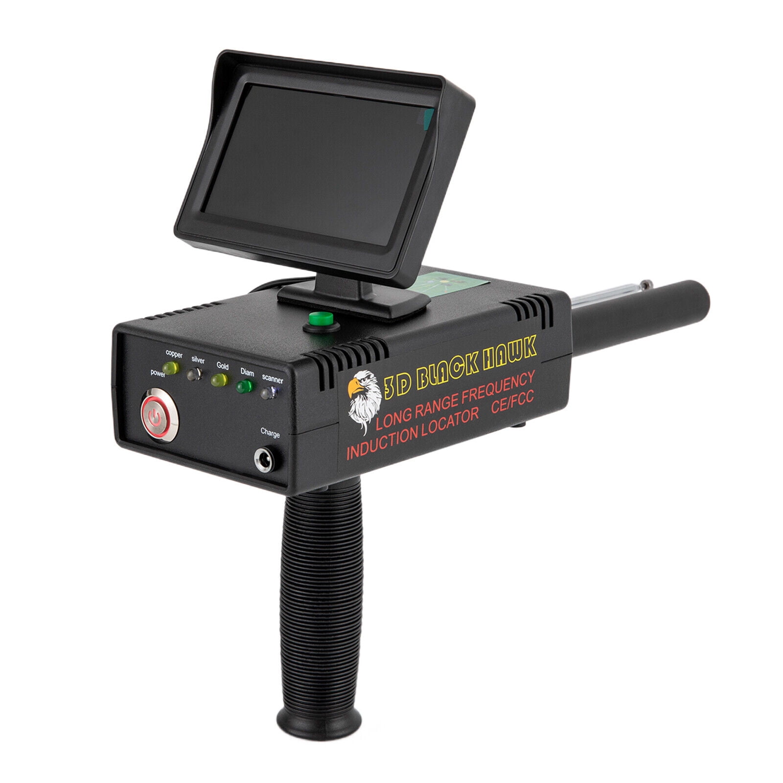 Metal Detector Metal Finder, Long Range Underground 98.4ftMetal Gold Detector, 3D LED Display Metal Detector High Accuracy Underground Metal Detector Locator for Adults Professional