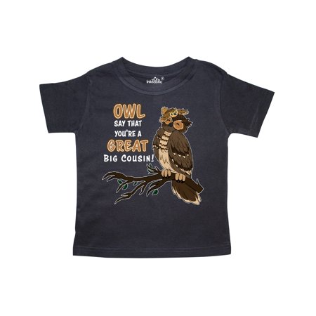

Inktastic Cute Owl Family-Owl Say That You re A Great Big Cousin Gift Toddler Boy or Toddler Girl T-Shirt