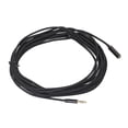 thumbnail image 2 of Cable de sonido Auxiliar Premium de 3,5 AUX Compatible con Auriculares, IPods, IPhones, IPads, Estéreos /automóvil Y Más (negro) 3 m, 2 of 7