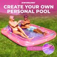 thumbnail image 3 of Swimline Original XL Suntan Tub Relaxing Outdoor Water Lounge Float, Pink/Purple, 3 of 8