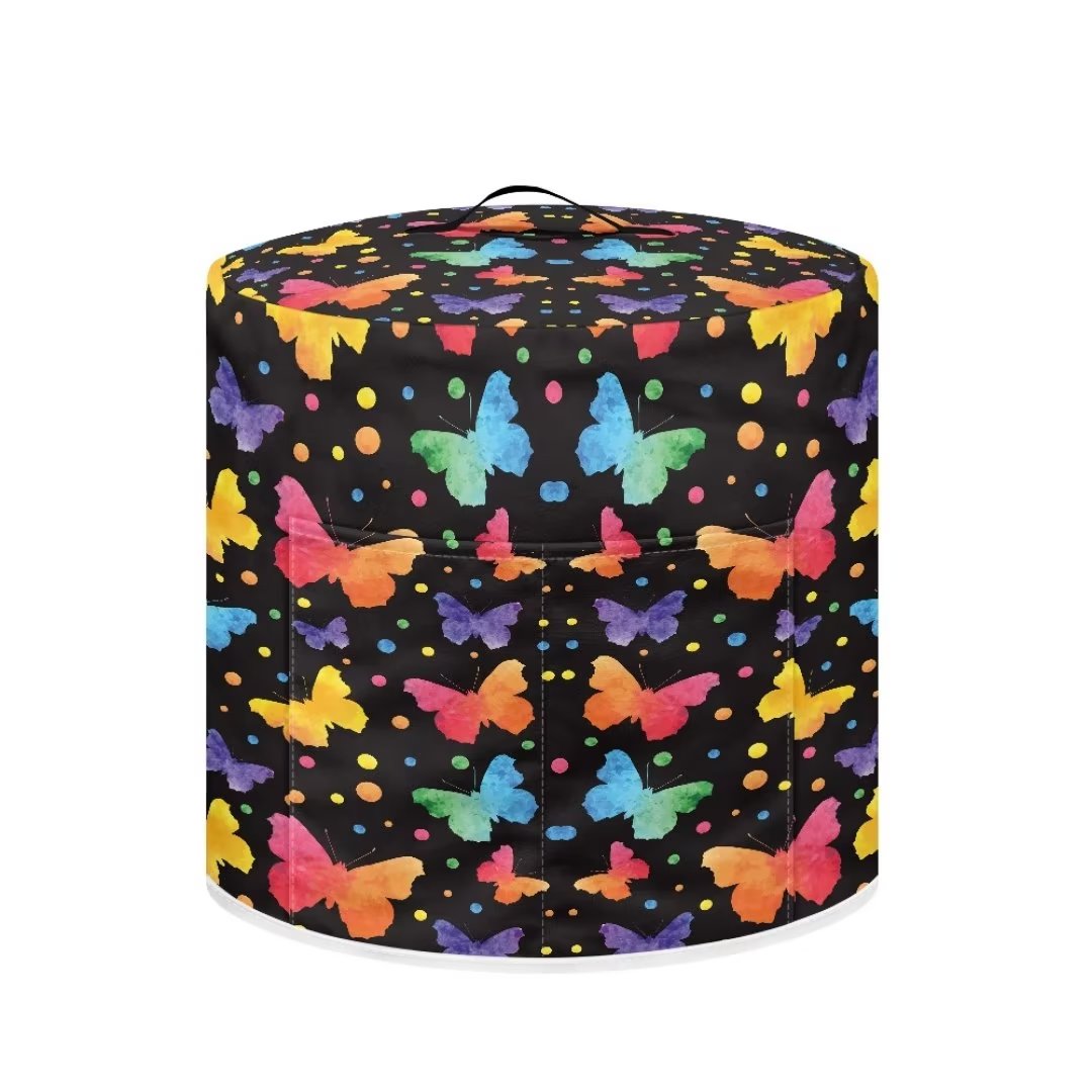 NETILEGEN Hipie Colorful Butterflies Pressure Cooker Cover Lightweight