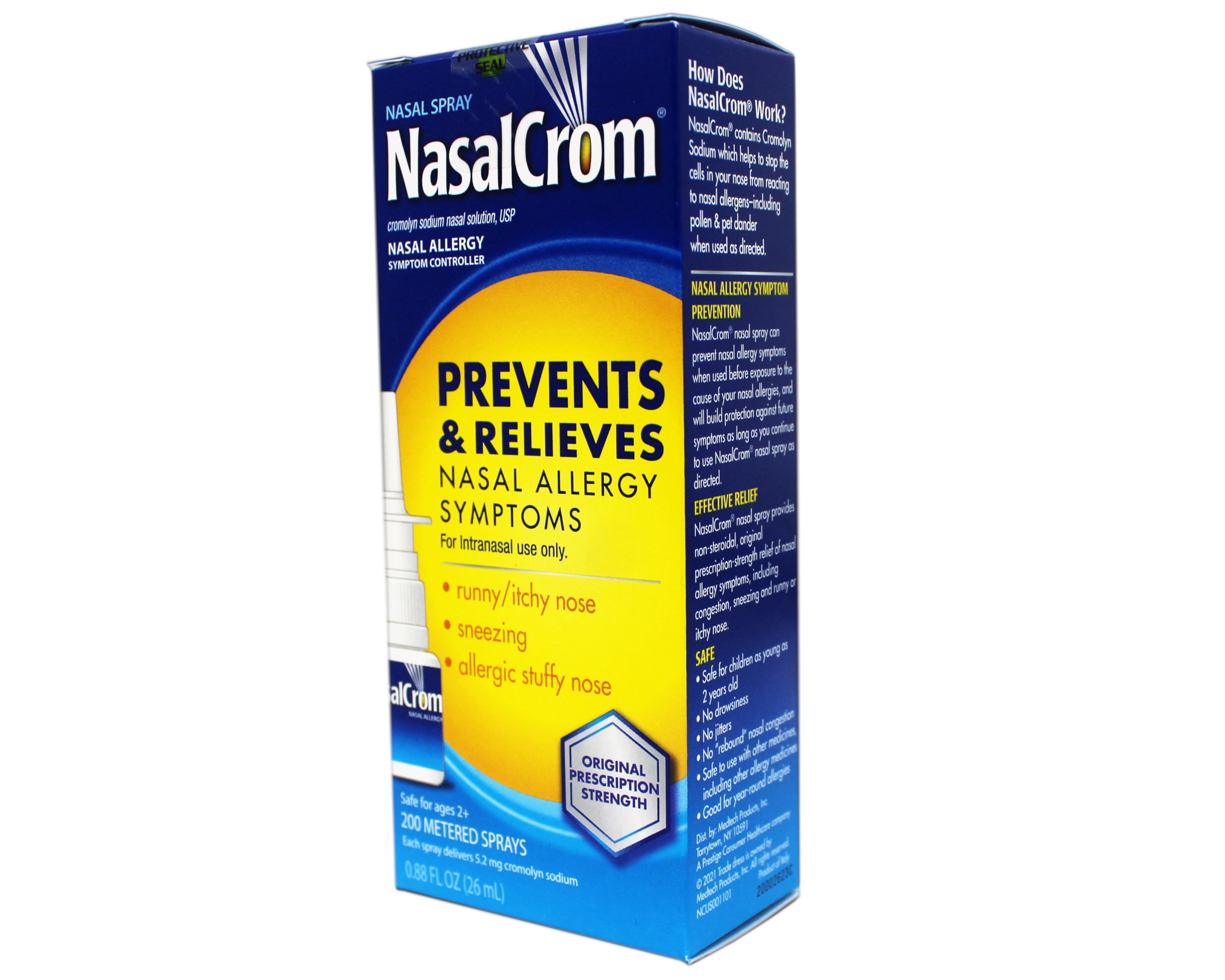 リップケア Cron NasalCrom Allergy Relief Nasal Spray, Non-Drowsy, Easy to Use, 200