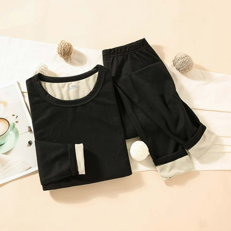 

Suits For Mens Velvet Double Sided Thermal Underwear Autumn Clothes Trousers