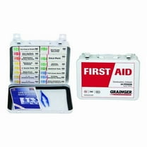 First Aid Kit and Housing, Metal 110 Components, 20 People Served