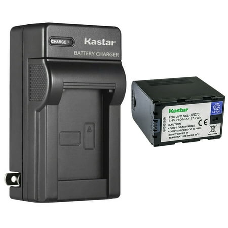 Kastar 1-Pack Battery and AC Wall Charger Replacement for JVC SSL-JVC50 SSLJVC50 JVC50 SSL-JVC70 SSLJVC70 JVC70 SSL-JVC75 SSLJVC75 JVC75 BN-S8I50 BNS8I50 Battery