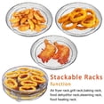 thumbnail image 4 of MesaSe 3-layers Air Fryer Rack Stackable Grid Grill Rack Stainless Steel Household Gadgets for Home Kitchen Oven Steamer Cooker Gadgets (Circular), 4 of 6