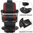 thumbnail image 4 of BarberPub Vintage Barber Chair Reclining Salon Beauty Spa Chair Styling Equipment 9216, 4 of 8