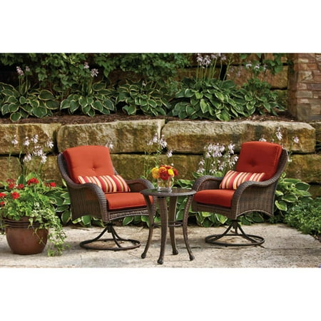 Better Homes And Gardens Lake Island 3 Piece Wicker Bistro Better Homes And Gardens Wicker Patio Furniture