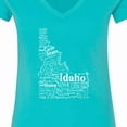thumbnail image 4 of Inktastic Idaho State Word Salad Women's V-Neck T-Shirt, 4 of 5