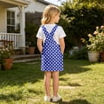 thumbnail image 6 of Shinyii Summer Girls Polka Dots Jumper Dress Casual Adjustable Pinafore Dress, Sizes 4-13, 6 of 6