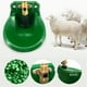 thumbnail image 3 of Bebedero amniótico para cabras, bebedero automático para ovejas, bebedero con salida, accesorios para herramientas agrícolas (bebedero amniótico de cobre y plástico verde), 3 of 5