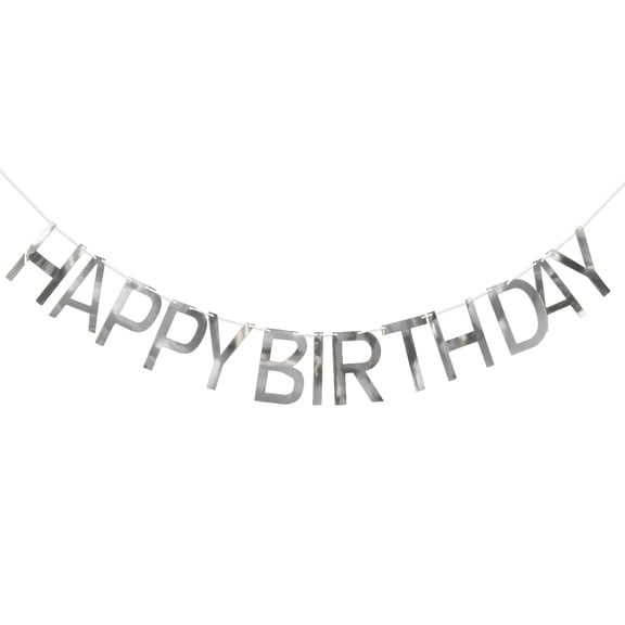 FOMIYES Silver Party Letter Banner Sequins Hanging Decor for Special Moments