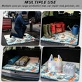 thumbnail image 3 of Xixirimido All Weather Car Trunk Mat 29" x 39" Decorative Cargo Liner, Heavy Duty Rear Trunk Protector Universal Auto Interior Accessories, Koi Fish Sea Wave, 3 of 7