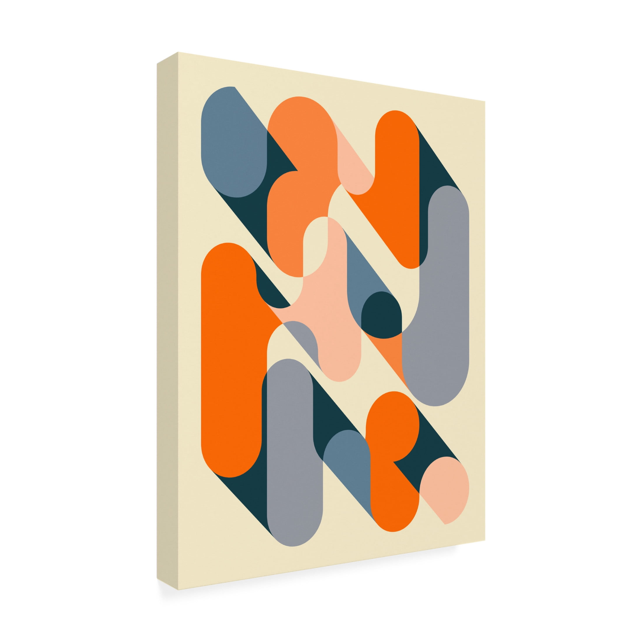Trademark Fine Art Jazzberry Blue Geometrics 2 Canvas Wall Art