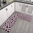thumbnail image 2 of Pink and Black Of Leopard Print Kitchen Rugs Sets Of 2,Anti Fatigue Kitchen Mat Rugs Non Slip Washable,Decorative Kitchen Floor Mats for Kitchen,Sink,Laundry,17"x30"+17"x47", 2 of 7