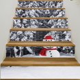 thumbnail image 2 of 6 uds. Pegatinas navideñas 3D para escaleras, calcomanías elevadoras de escaleras de alces navideños, pegatinas impermeables para decoración familiar, 2 of 3
