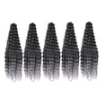 thumbnail image 1 of 5 mechones de pelo ondulado profundo, mechones de pelo a granel, largos, cómodos, hechos a mano, suaves Gris, 1 of 8