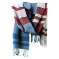 thumbnail image 1 of Bufanda de invierno, bufandas cálidas, accesorios para clima frío, bufandas con flecos, 1 of 5