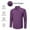 Purple, variant on Mens Long Sleeve Black Shirts Button-up Stripe Shirt Casual Solid Dress Shirt Formal Business L