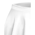 thumbnail image 4 of J. METHOD Women’s Skater Skirt Elastic Waist Casual Mini Flared Swing Pleated Skirts Made in USA NEWSK06 White M, 4 of 6
