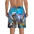 thumbnail image 3 of Naloa Sea Turtle Swims Men's Beach Shorts, Surfing shorts, Swim trunks, Quick Dry Swim Trunks for Surfing Beach Fun - Small, 3 of 9