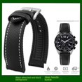 thumbnail image 3 of Correa de nailon de lona de 20 mm y 22 mm para relojes TAG HEUER F1 Gulf Oil Racing Submarine Omega Seahorse Series para hombre, 3 of 5