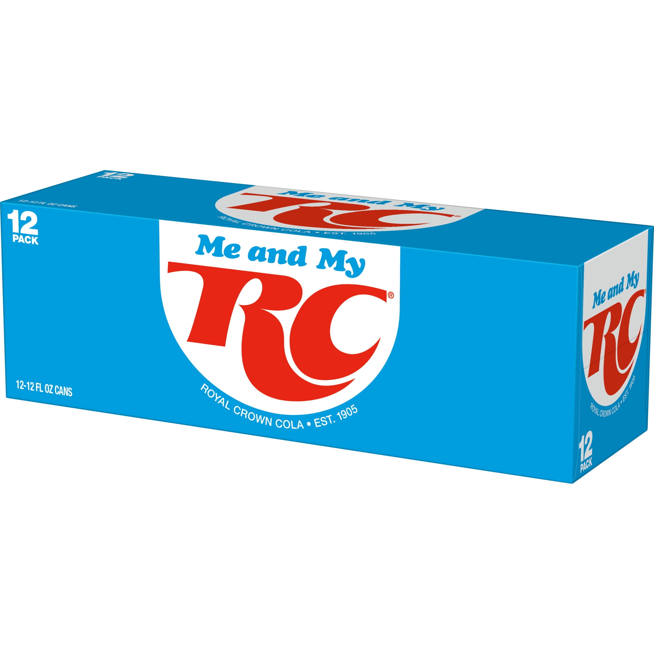(2 pack) RC Cola Soda Pop, 12 fl oz, 12 Pack Cans