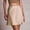 Khaki, variant on Skirts for Women Skirt Semi-Structured Satin Leopard Print High Waist Elastic Design for Everyday Wear Summer-Ready Short Skirt Beige S