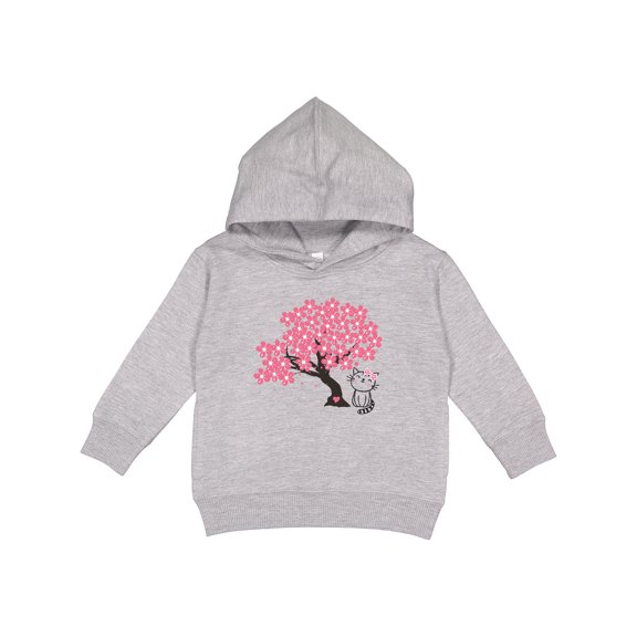 Inktastic Japanese Cherry Tree Kitty Cat Toddler Hoodie
