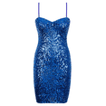 thumbnail image 5 of PrettyGuide Women's Glitter Sequin Bodycon Dress Sexy Tube Top Spaghetti Strap Mini Party Dress Clubwear Night Out, 5 of 7