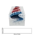 thumbnail image 4 of Memorial Day Saving!4th of July Decorations, Independence Day Table Flag Red White Blue Star Striped Floral Print Dining Table Decoration, 4 of 7