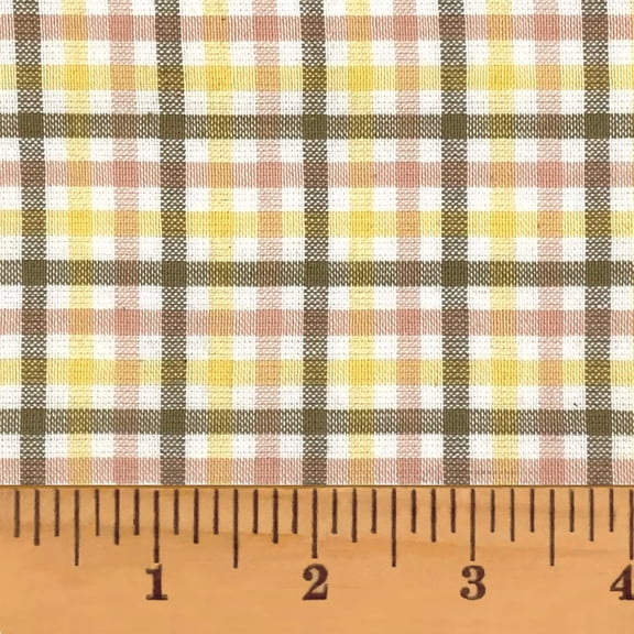 JCS Flora Plaid Homespun Cotton Fabric Sold by the Yard