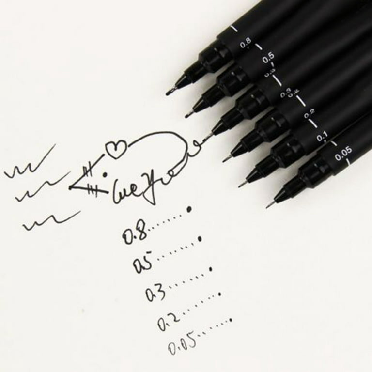 STA Black Pigment Fineliner Ink Micro Pens Waterproof - 51
