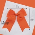 thumbnail image 2 of Motique Accessories Jumbo Hair Bow Clip with Tails for Girls - Orange, 2 of 4
