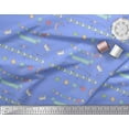 thumbnail image 2 of Soimoi Blue Cotton Duck Fabric Welcome Little One Kids Fabric Prints By Yard 42 Inch Wide, 2 of 3