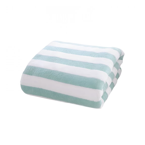 AUQ Stripe Beach Towel-Pack of 2,Large Soft Quick Dry Cotton Terry Towels Set for Pool,Swim,And Hot Tub,Oversized 13 X 29 In,Multipurpose Use