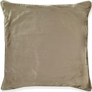 Shimmer Linen Weave Velvet Pillow Cover - Beige