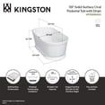 thumbnail image 6 of Aqua Eden VRTDE593023 59-Inch Solid Surface Oval Double Ended Pedestal Tub with Drain (No Faucet Drillings) in Glossy White/Matte White, 6 of 9