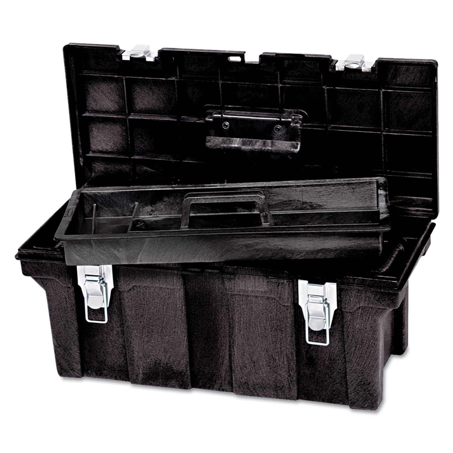 Rubbermaid Commercial RCP780200BLA Black Tool Box, 26"