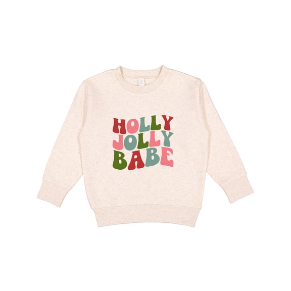Inktastic Holly Jolly Babe Toddler Sweatshirt