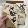 thumbnail image 5 of ¿Es eso obscenidad? Marcapáginas de fieltro bordado con forma de triángulo y esquinas cosidas - Book Lover G Como se muestra, como se muestra, 5 of 5