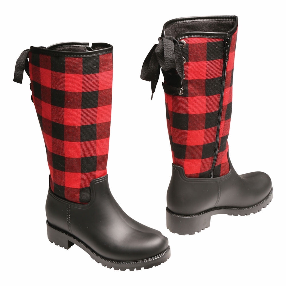 checkered boots womens