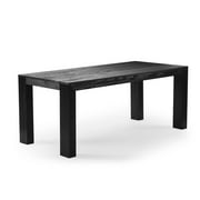 Plank+Beam 72 Extendable Dining Table, Black Wirebrush