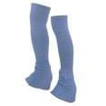 thumbnail image 1 of Calentadores de piernas de para patinaje, calcetines largos y suaves de tejido térmico, calcetines sin pies para patinaje, ideales para deportes azul claro, 1 of 8