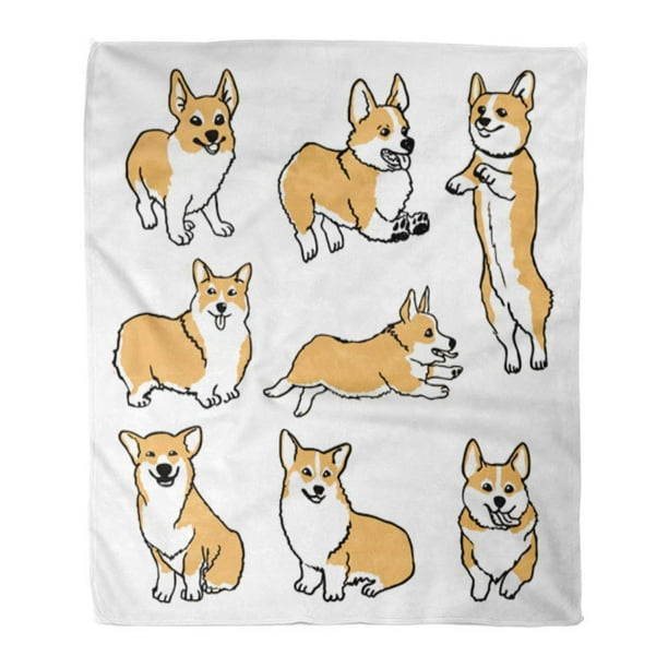 Corgi throw clearance blanket