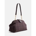 thumbnail image 2 of Free Assembly Women's Faux Leather Clutch Handbag, Brown Plaid, 2 of 4