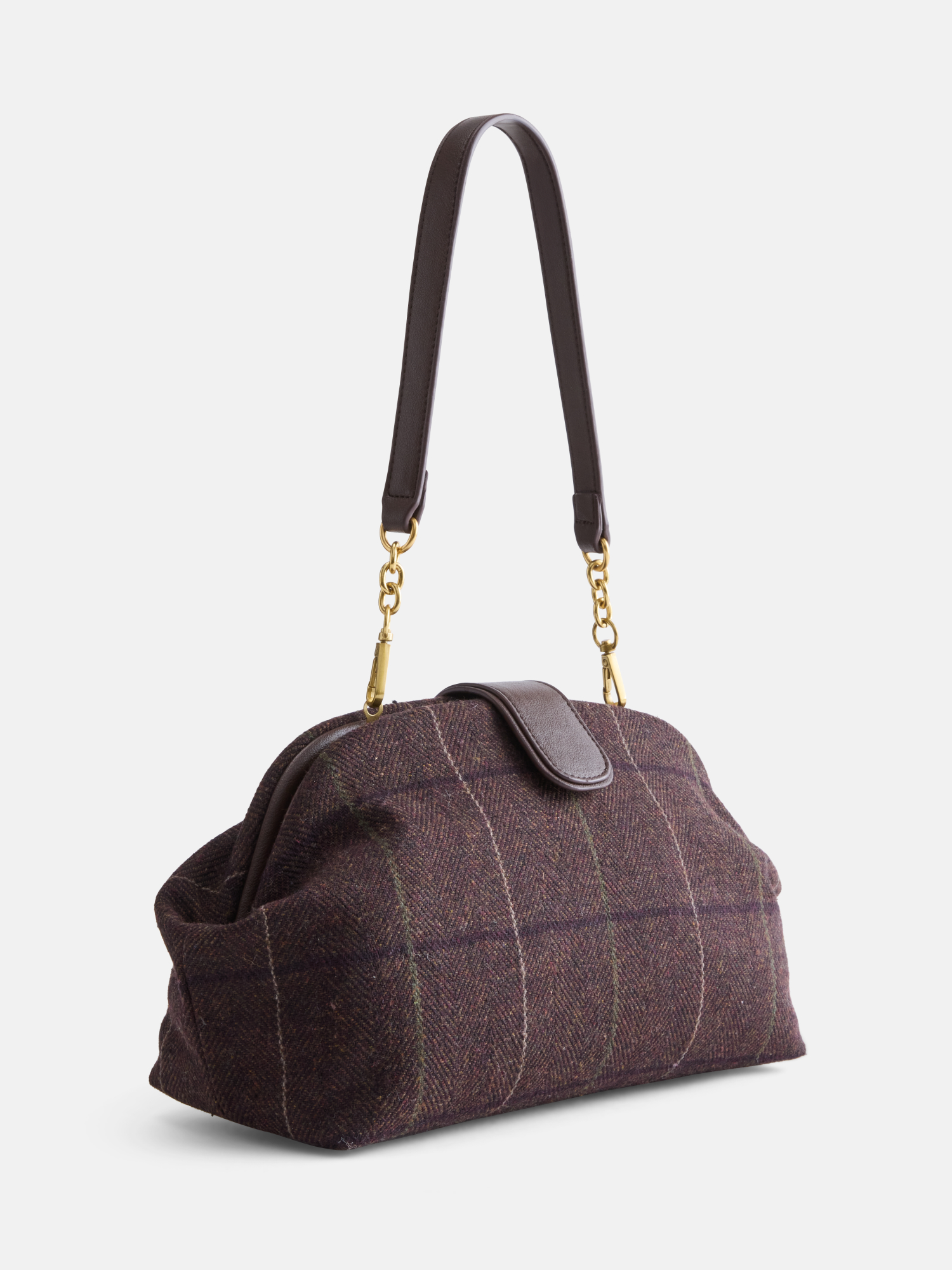 Free Assembly Women's Faux Leather Plaid Clutch photo 3