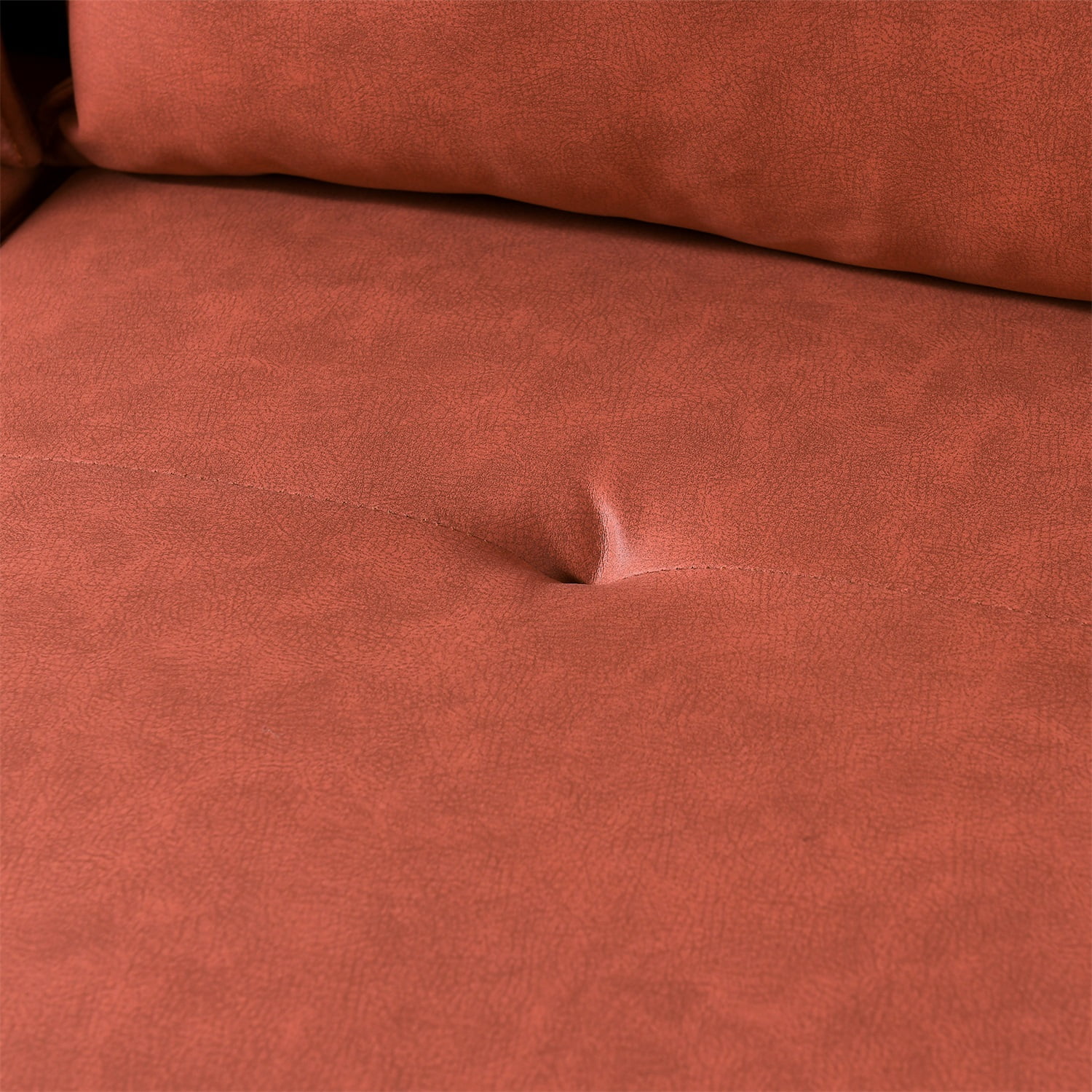 Kadyn 3-Seat Sofa Couch, Mid-century Tufted Love Seat with 2 Pillows, Modern Upholstered Sofa for Apartment, Orange Kadyn 3-Seat Sofa Couch, Mid-century Tufted Love Seat with 2 Pillows, Modern Upholstered Sofa for Apartment, Orange