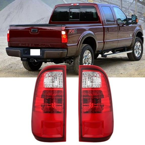 Nilight Taillight Assembly Compatible with 2008-2016 Ford F250 F350 F450 Super Duty Rear Lamp Replacement OE Style Driver Side and Passenger Side