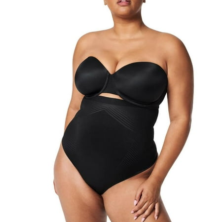 Spanx Thinstincts 2.0 High-Waisted Thong, Black, XS